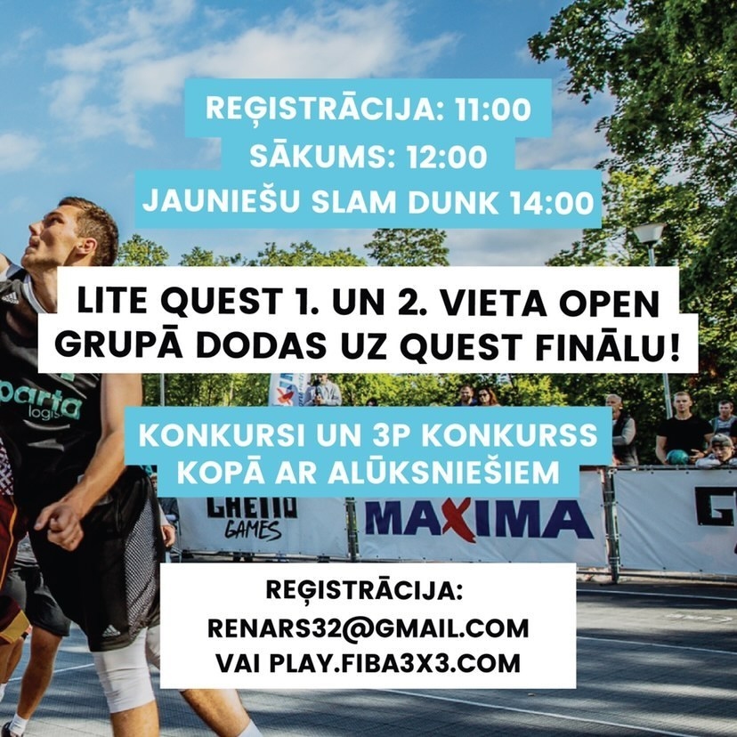 Sestdien iespēja piedalīties “Ghetto Basket” turnīrā Alūksnē