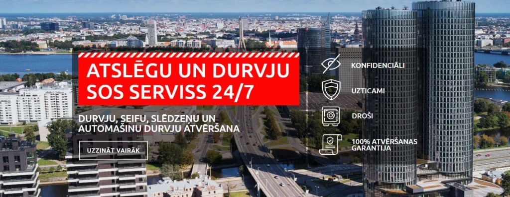 Durvju serviss un atslēgu montāža Rīgā - Sosservice.lv 