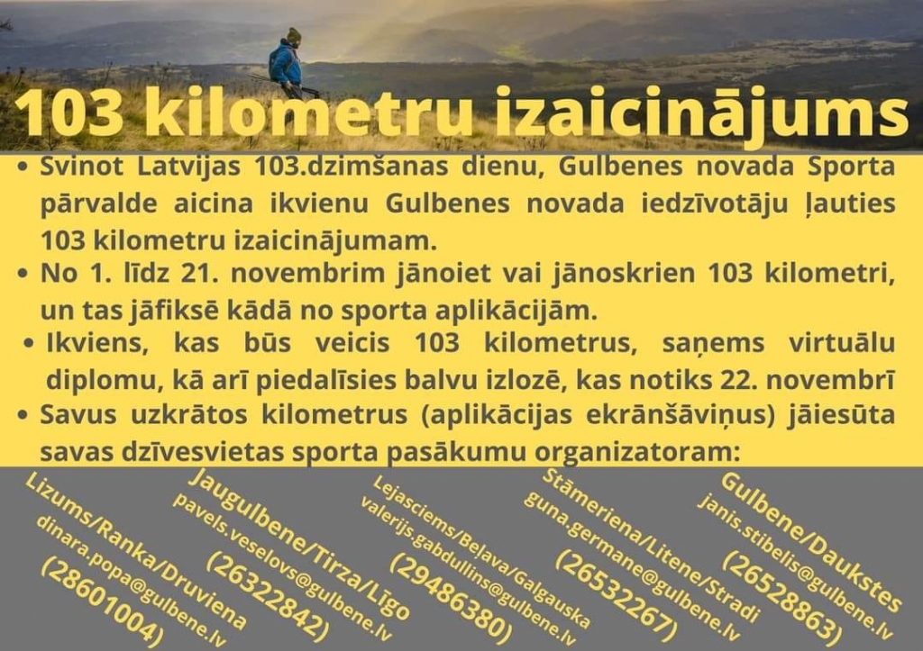 103 kilometru izaicinājums