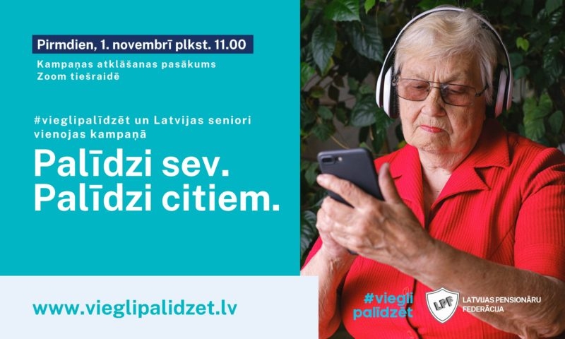 Sāks kampaņu senioru vakcinācijas pret Covid-19 veicināšanai