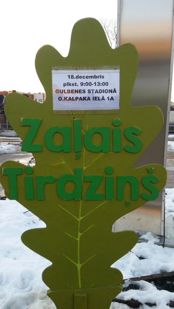 Gulbenes stadionā 18.decembrī - Ziemassvētku Zaļais tirdziņš